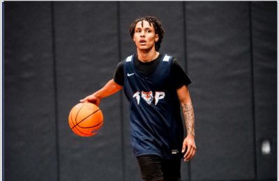 TAP athlete dribbling the ball in practice